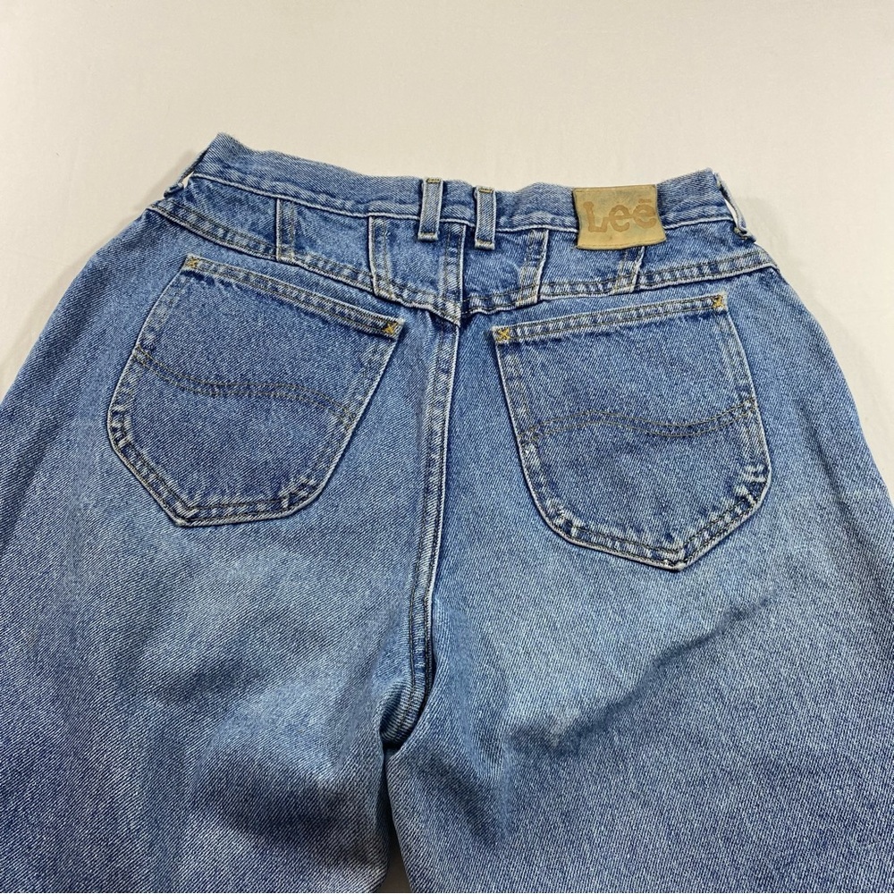 Lee Jeans Women’s 29 High Waisted Mom jeans Dark blue jeans - Picture 4 of 8